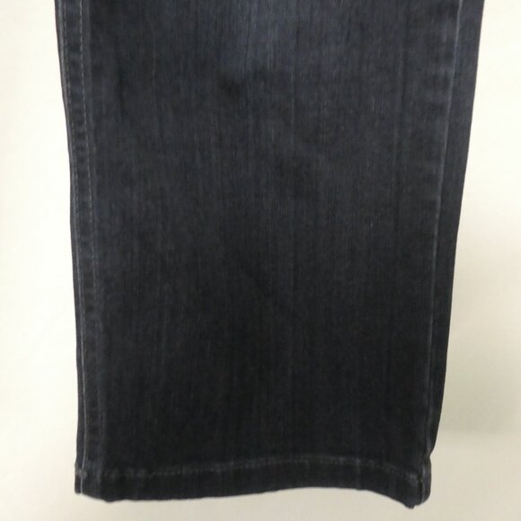 R JEANS Petites | size 26P | Classic Dark Wash Straight Leg Jeans - Picture 9 of 16
